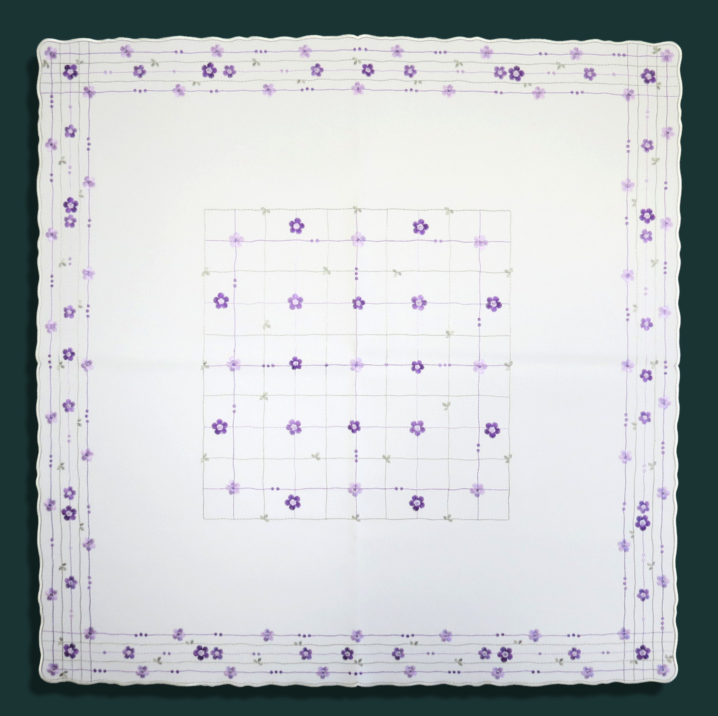 2566 - Blumenkante lila